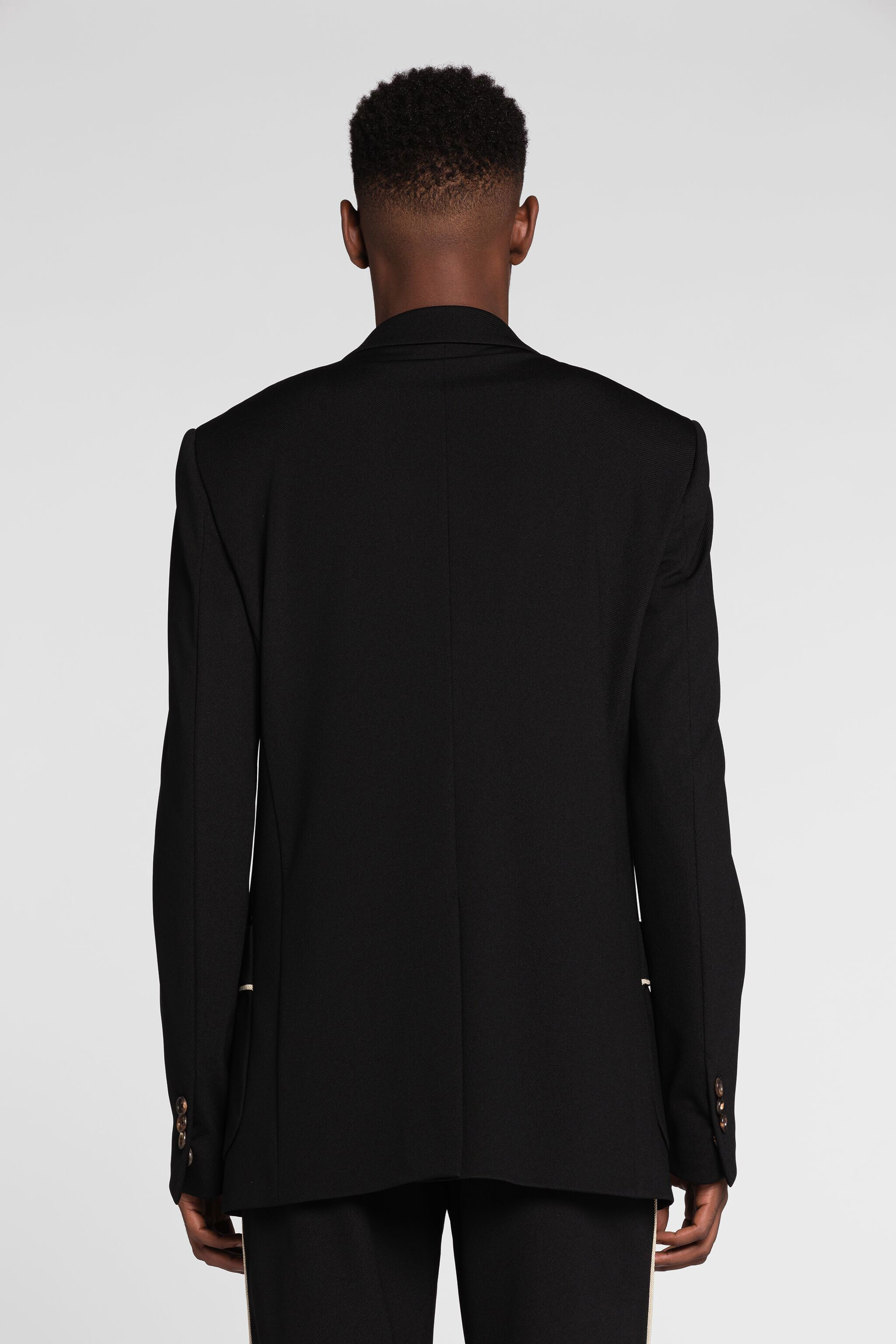 RC Mirror Snake single-breasted blazer Black QRT411-NZ027