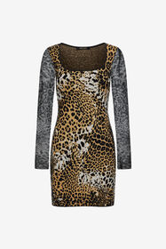 ${brand} Jaguar Skin print dress ${colorDescription} ${masterID}