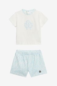 JU White And Light Blue Monogram RC Children Kit BABY BLUE WJT809-JFR11