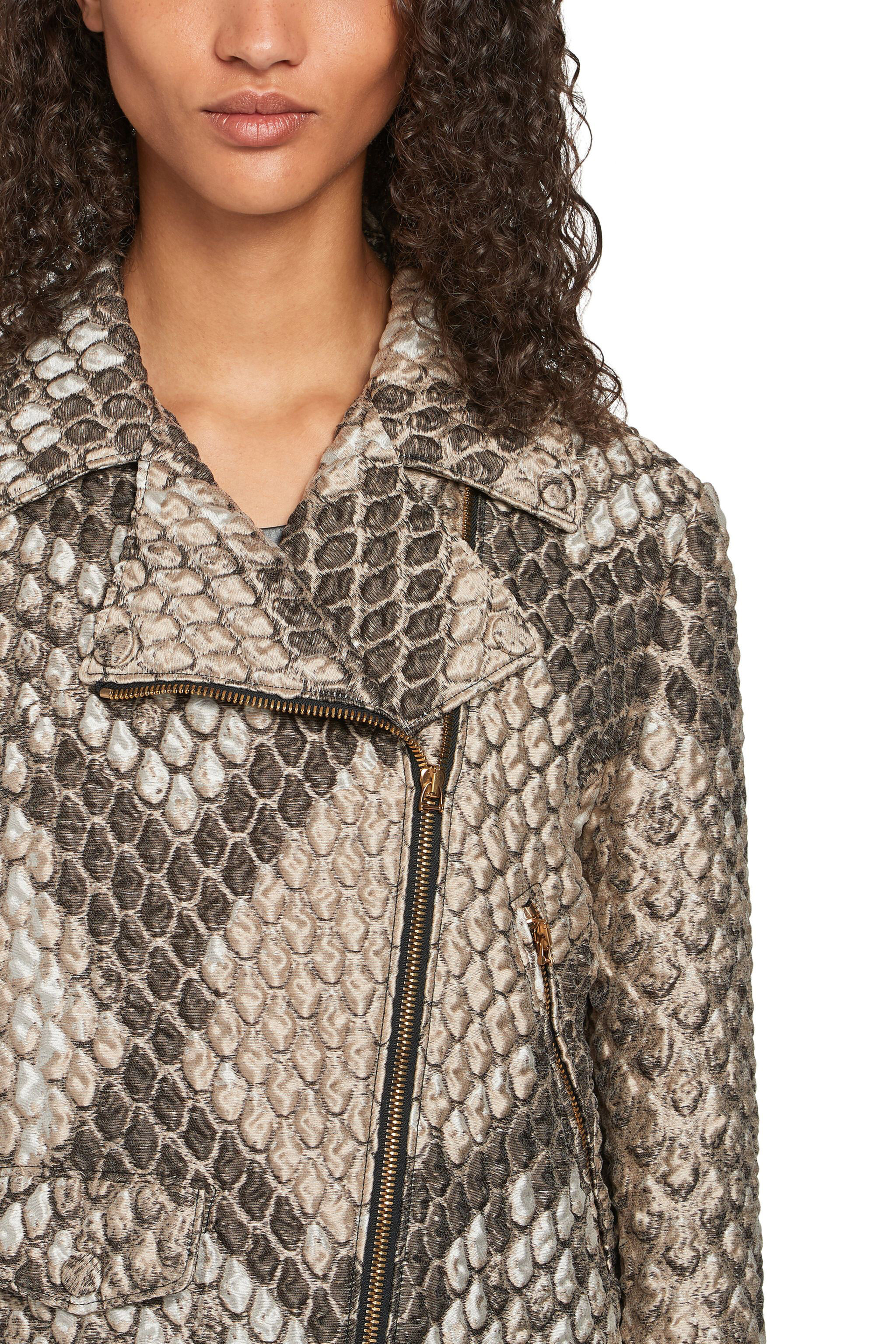 RC Macro python print cloquet jacket TAUPE IQT800-FY020