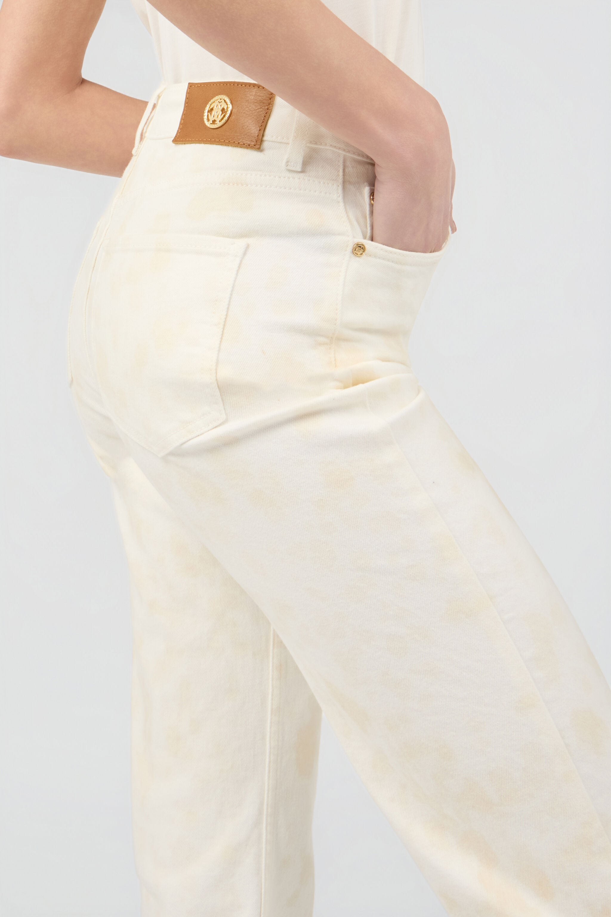 RC Beige Denim Jeans IVORY SOJ20I-DL008