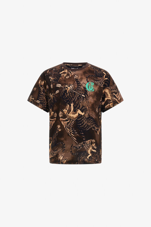 JC Just Cavalli T-shirt Brown SFT263-SF174