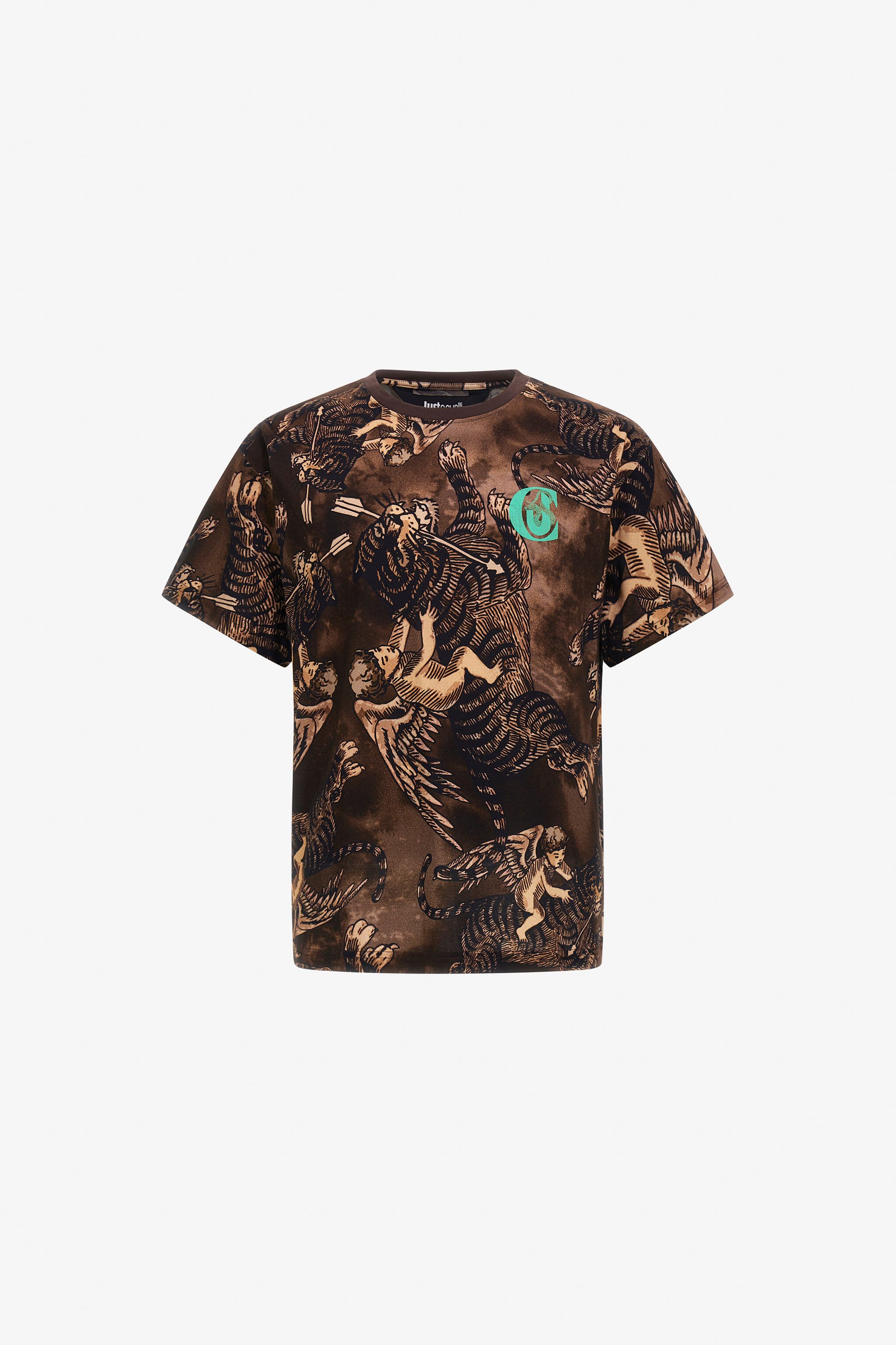 JC Just Cavalli T-shirt Brown SFT263-SF174