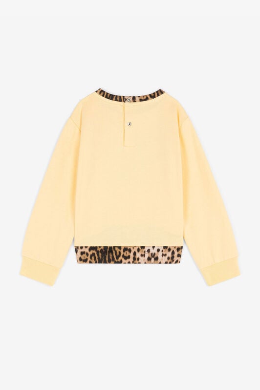 JU RC Monogram Cotton Sweatshirt Yellow RJT900-CF050