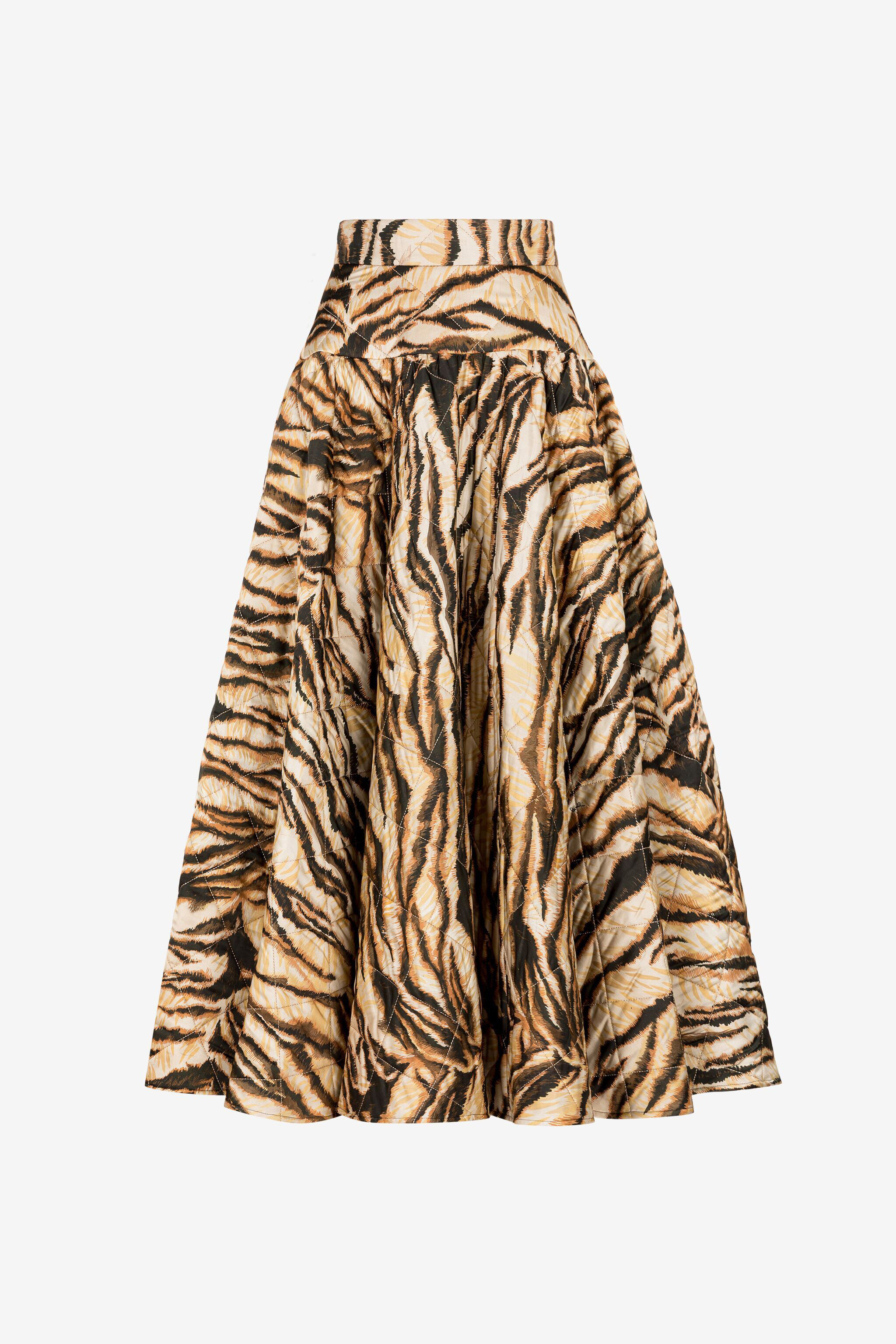 RC Freedom-print quilted skirt NATURALE RKR311-RYH36