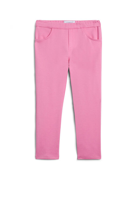 JU Pink logo crest jeggings JU Pink logo crest jeggings AURORA PINK IJT210-JT023