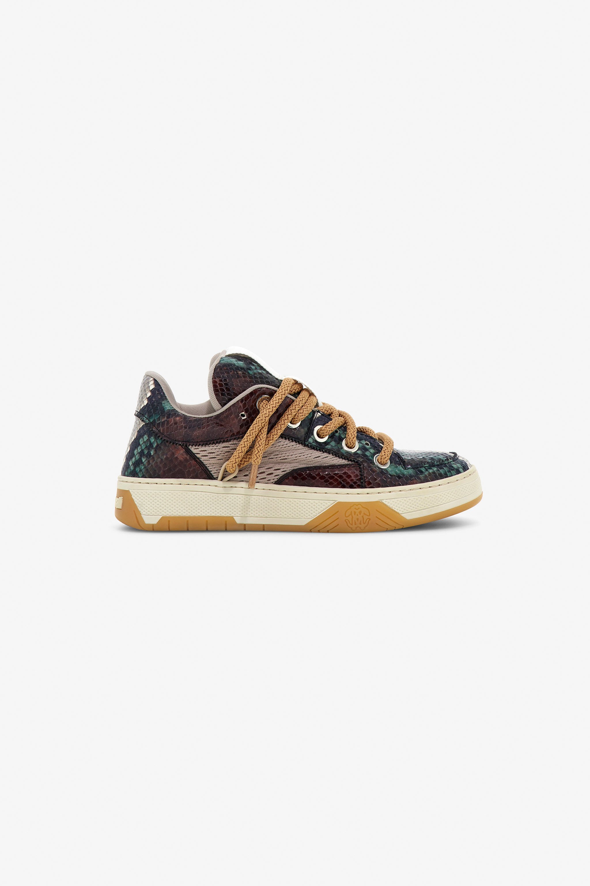RC Bunte Low-Top-Sneaker Dunkelgrün TKS026-PZG64