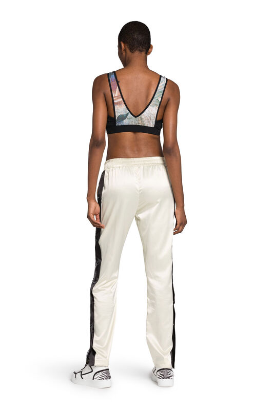 UG Abstract-Print Logo Crop Top BLUE/YELLOW/RUST HYY00I-4CL93