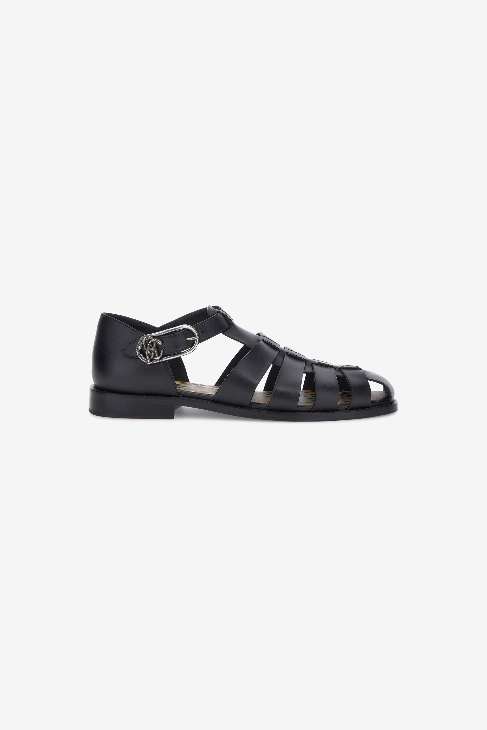 RC Flat sandals Black SRS026-PZA12