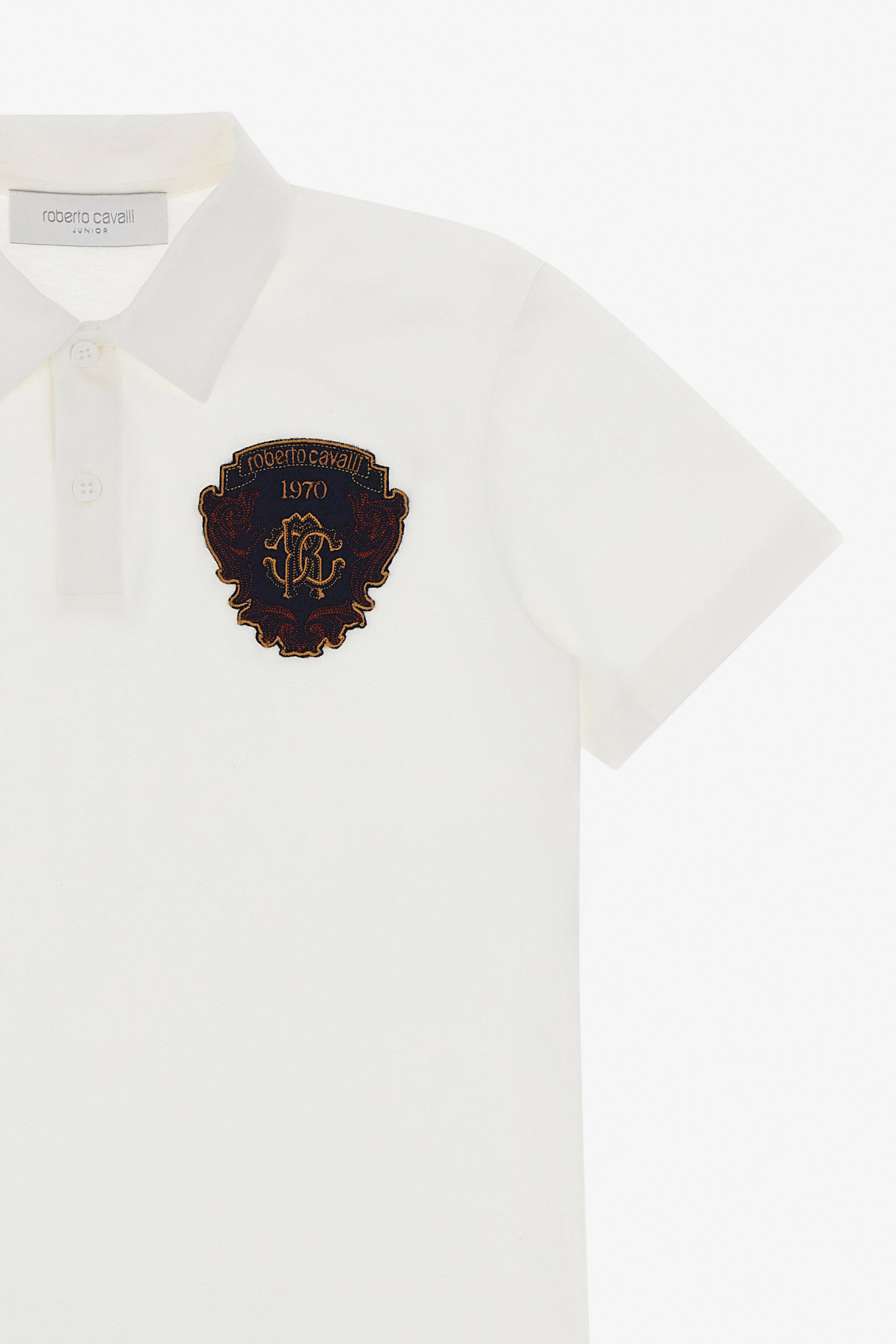 JU Polo con Logo RC Bianco TJT60Z-JD001