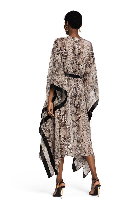 RC Snake-Print Kaftan Dress PHYTON KSW00A-7GI18