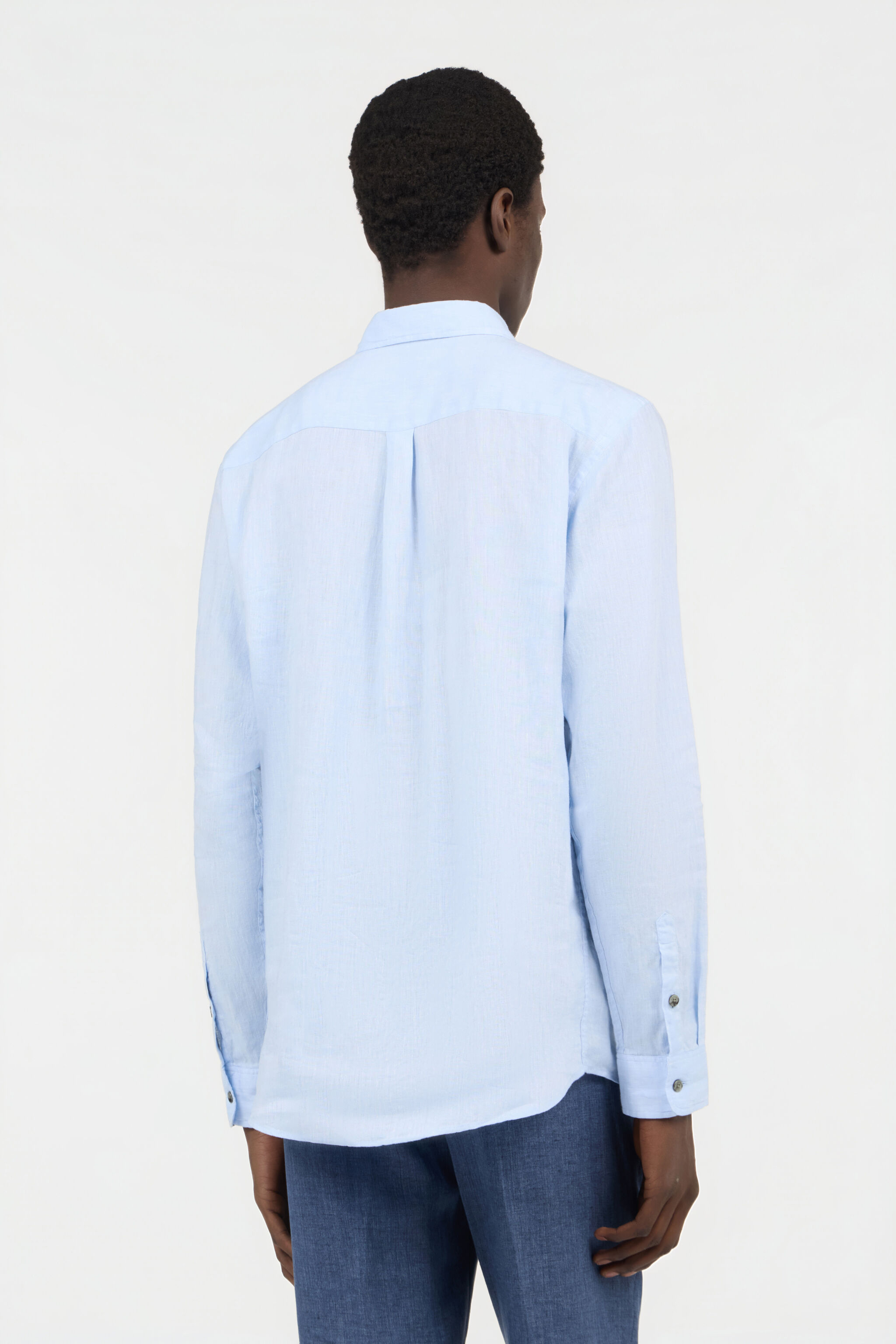 RC Chemise en Lin Bleu Clair LIGHT BLUE SOT70M-LG032