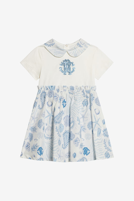 JU Abito Con Stampa Azzurro UJT105-JD001