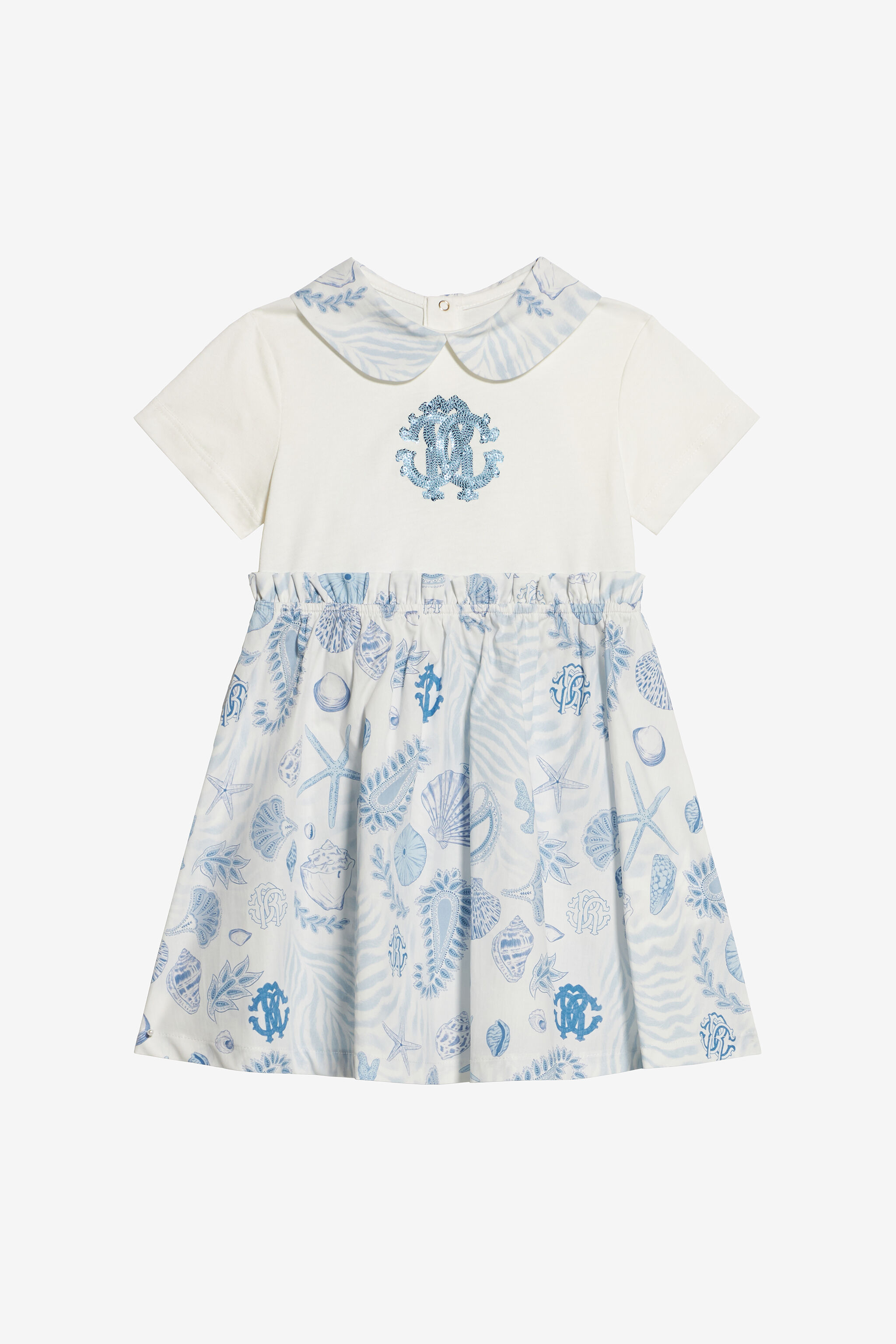 JU Abito Con Stampa Azzurro UJT105-JD001