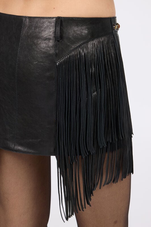 RC Mini-Jupe Noire À Franges BLACK XQP300-PN001