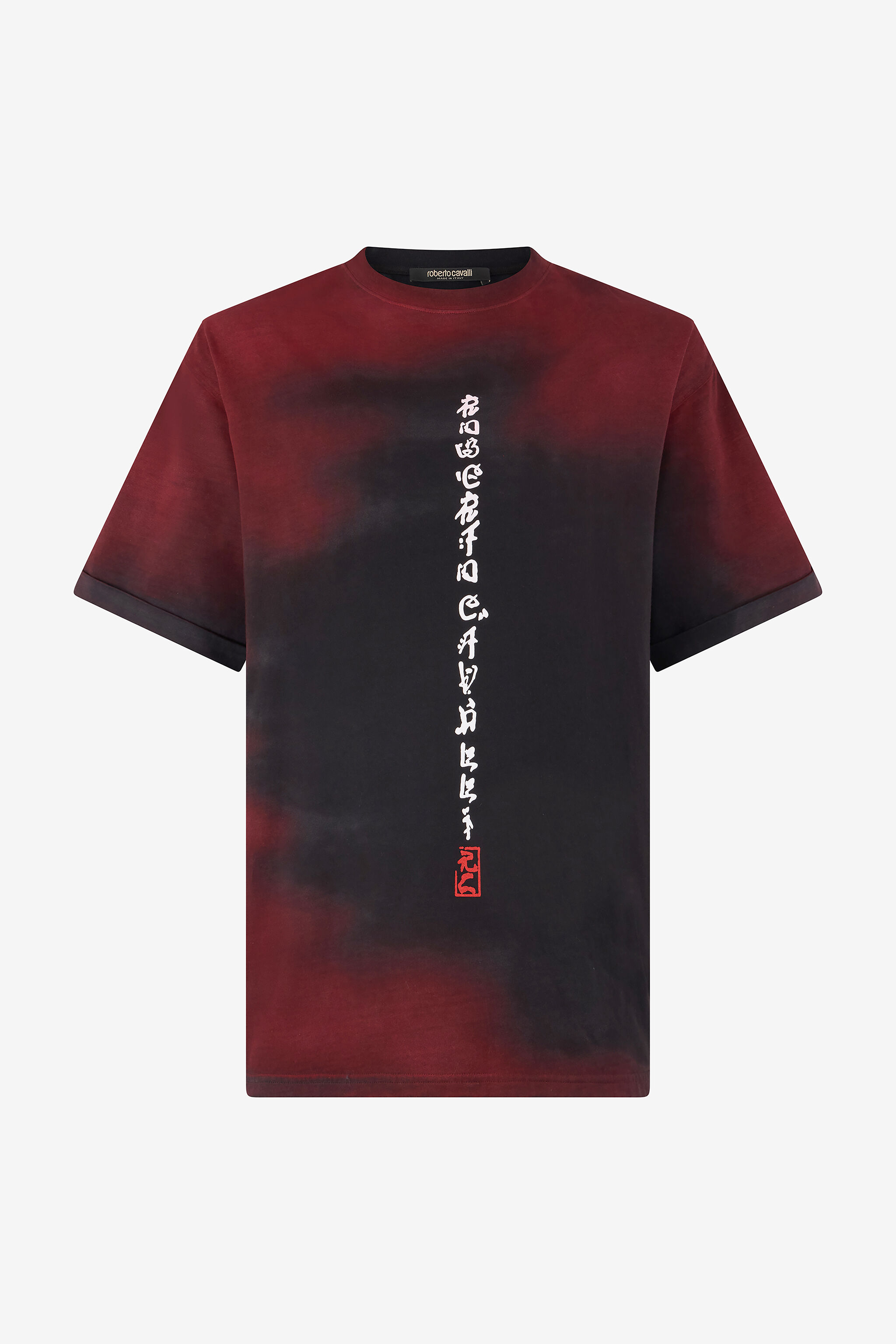 RC T-Shirt Effetto Maltinto Con Draghi E Logo WHITE RED BLACK VNT62G-JD060