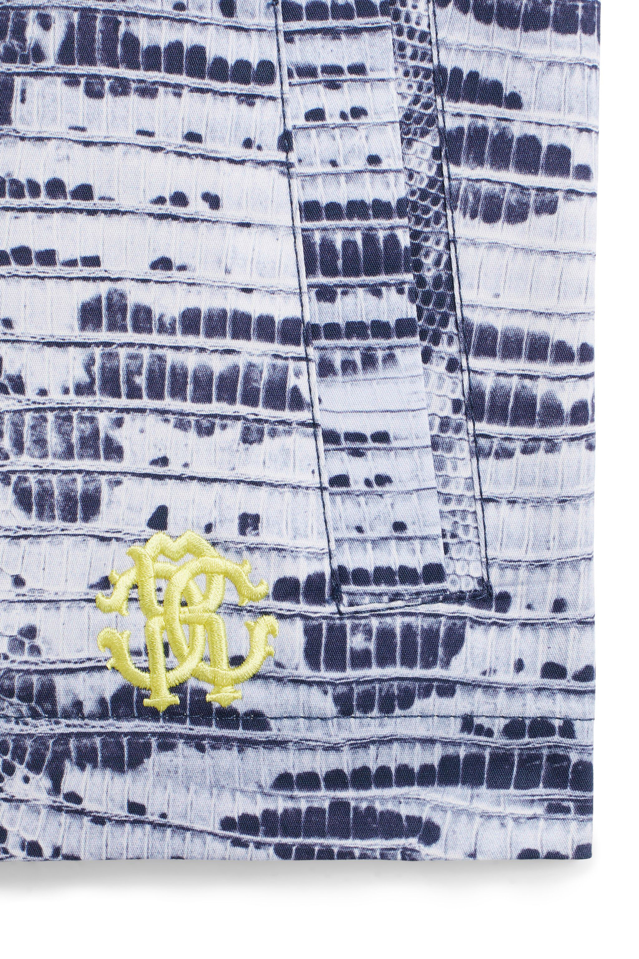 JU Lizard print jacket LIGHT BLU/BLUE IJT455-FMQ88
