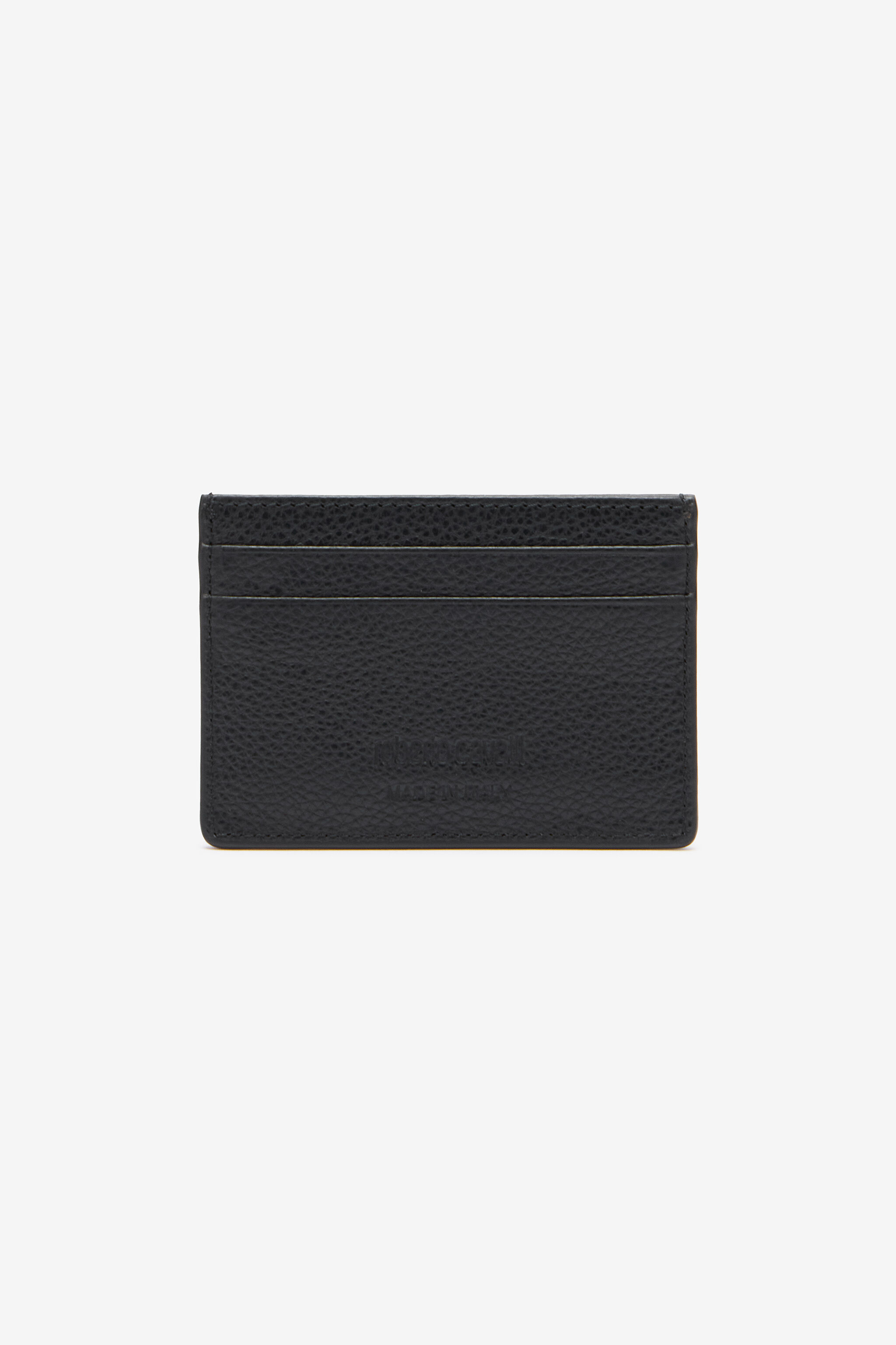 RC Flat Cardholder with Studs Black VRA006-PZB05