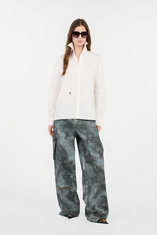 RC Camicia Bianca in Cotone con Monogram RC WHITE PST71U-SY010