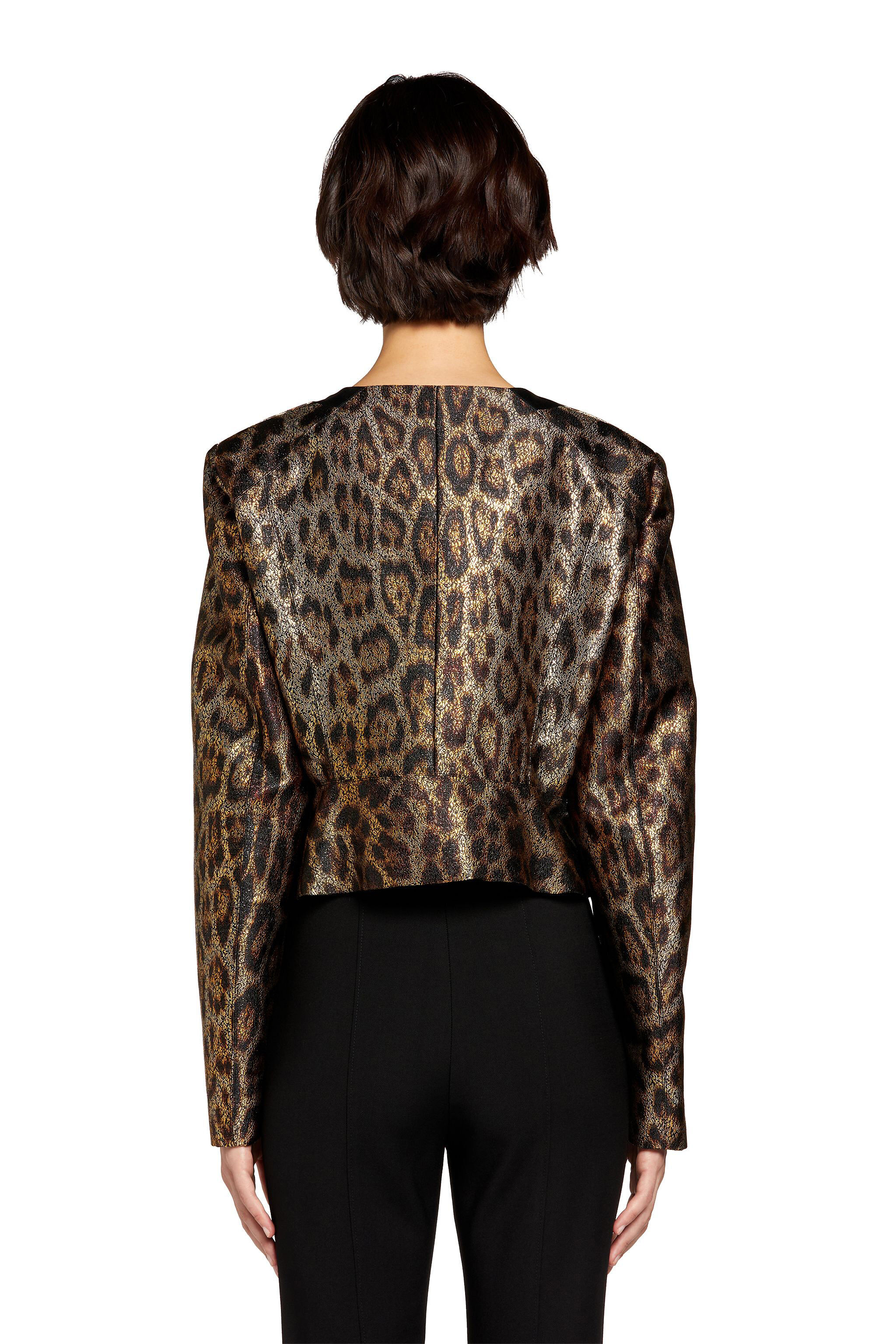 RC Heritage Jaguar-Jacquard Cropped Jacket Marrone chiaro JQT404-5PS06