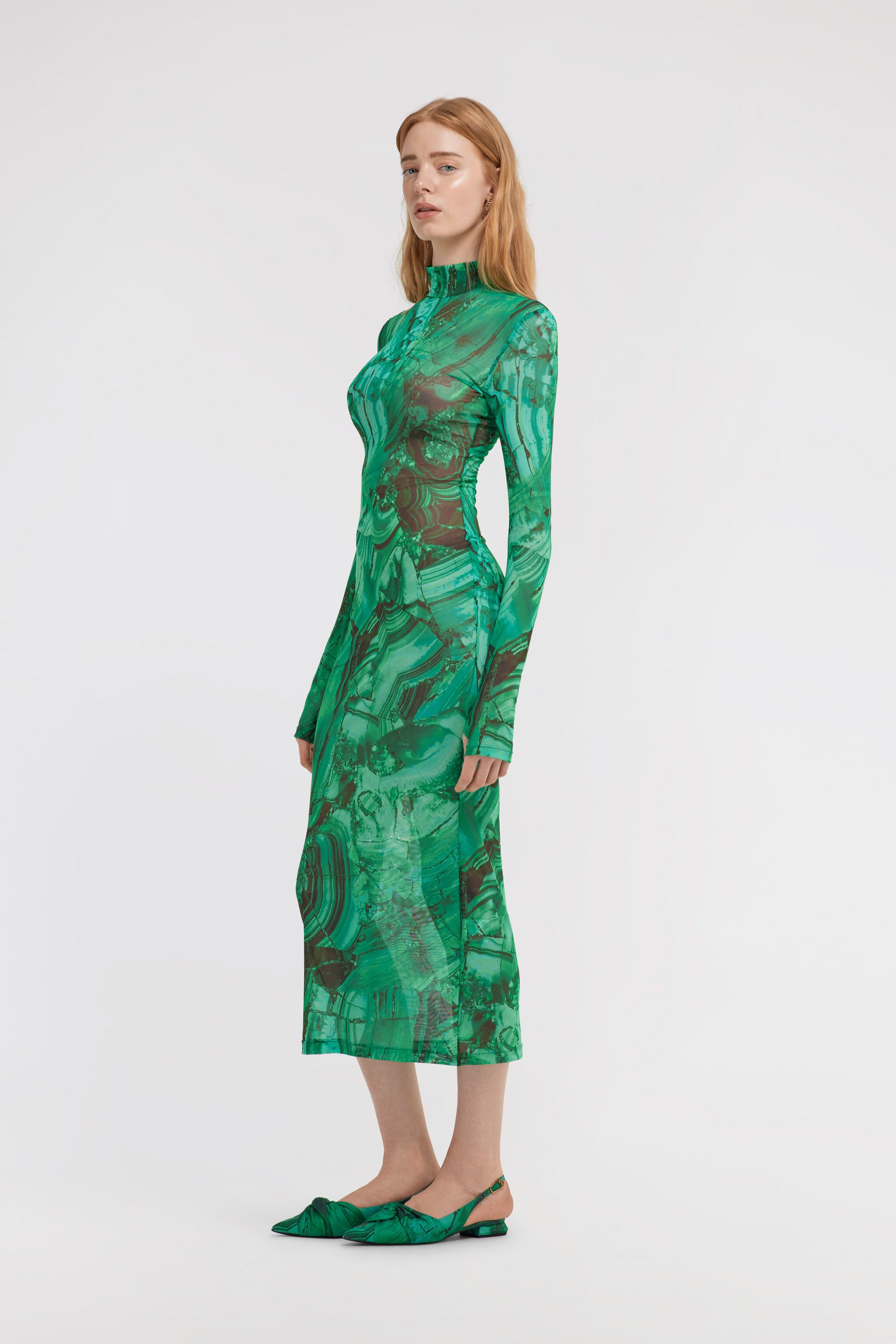 RC Abito con stampa Malachite Verde TKT130-6HN06