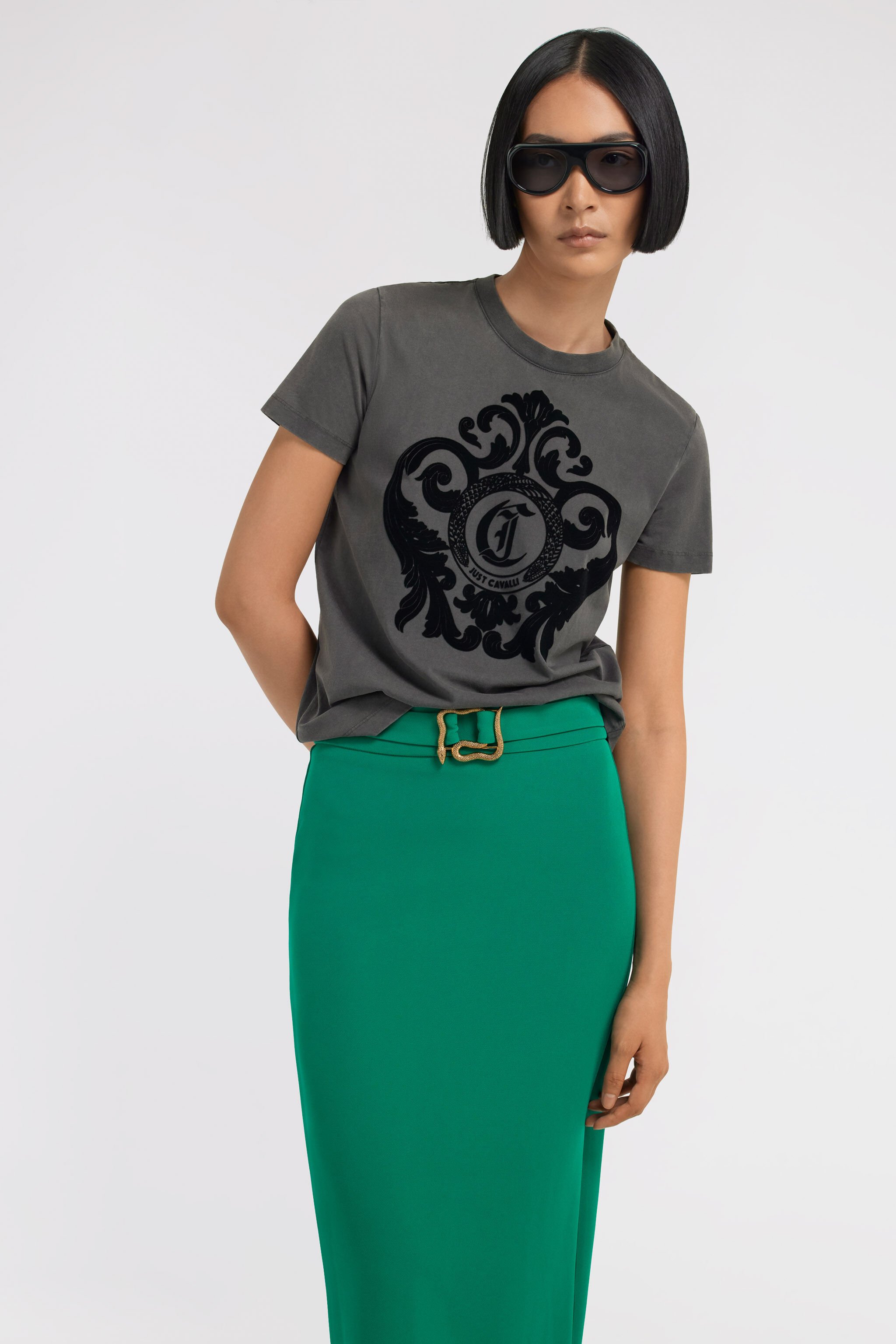JC Just Cavalli Skirt Grün TFT093-TF139
