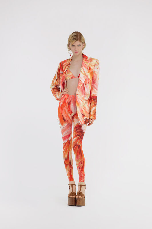 RC Leggings stampa Plumage Arancione SWT20A-LNL71