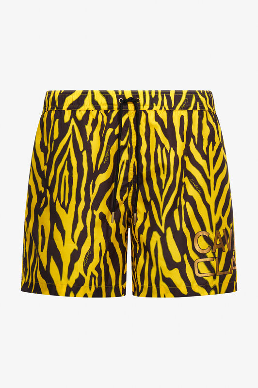 CL Badehose mit Zebra-Print Gelb SXH00A-5LN02