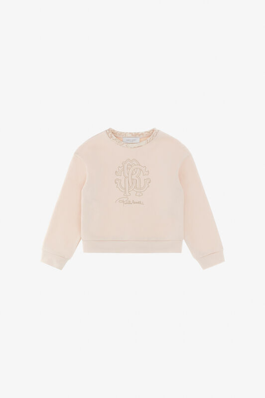 JU Sweatshirt With RC Monogram And Logo Light brown TJT68J-CF050
