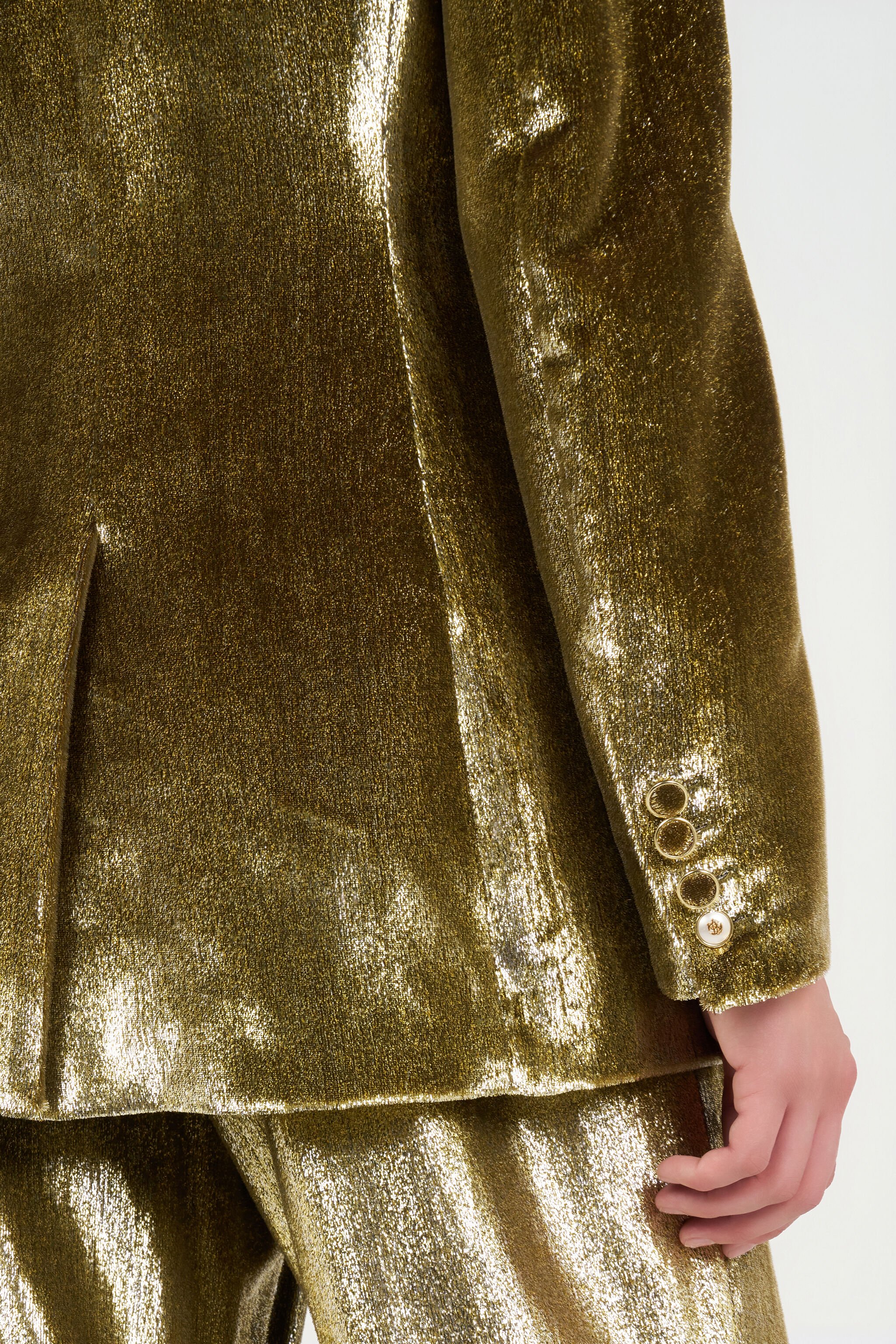 RC Gold Velvet Blazer LIGHT GOLD WKT405-FT062