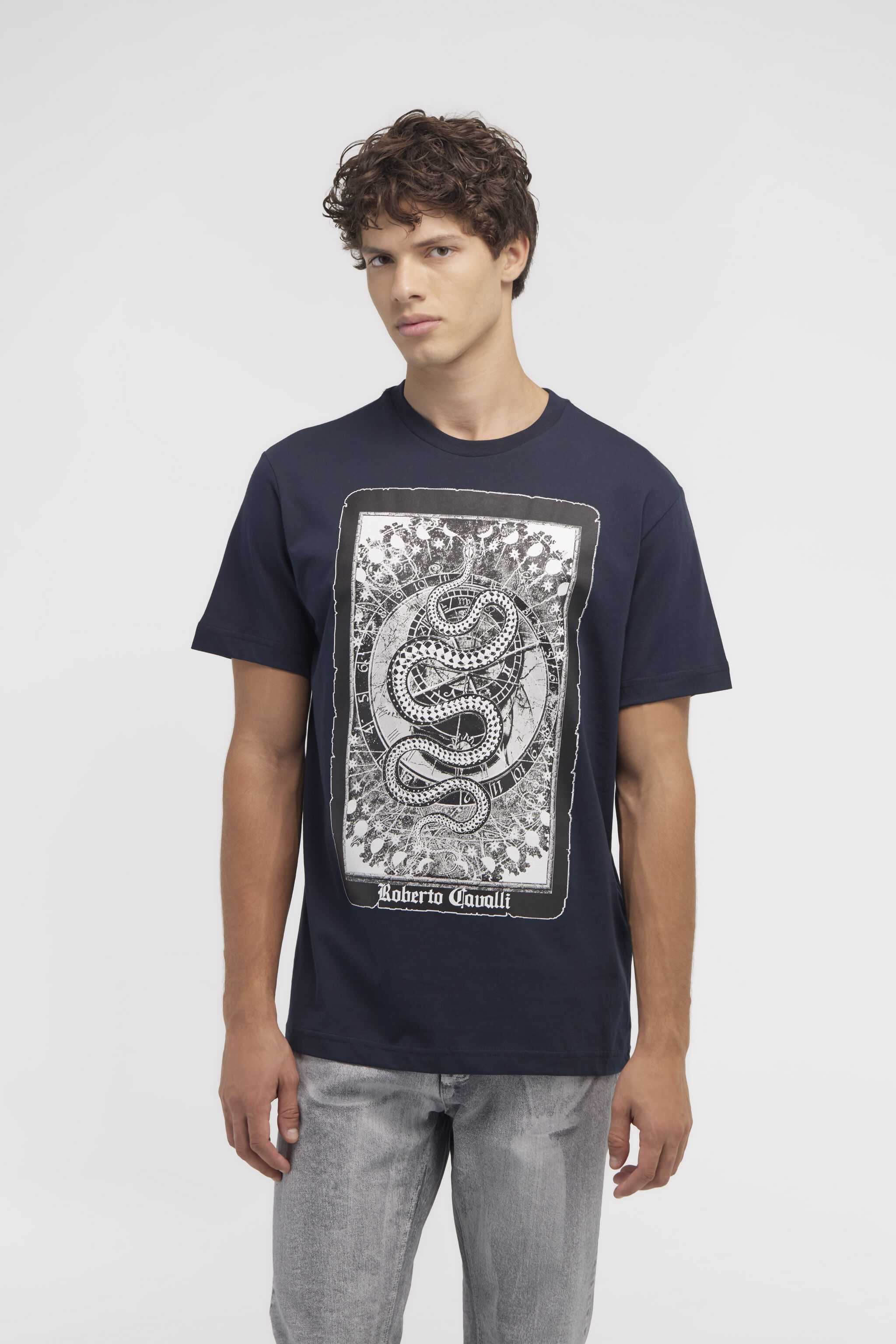 RC T-shirt with Snake print Dark blue NOT60F-JD060