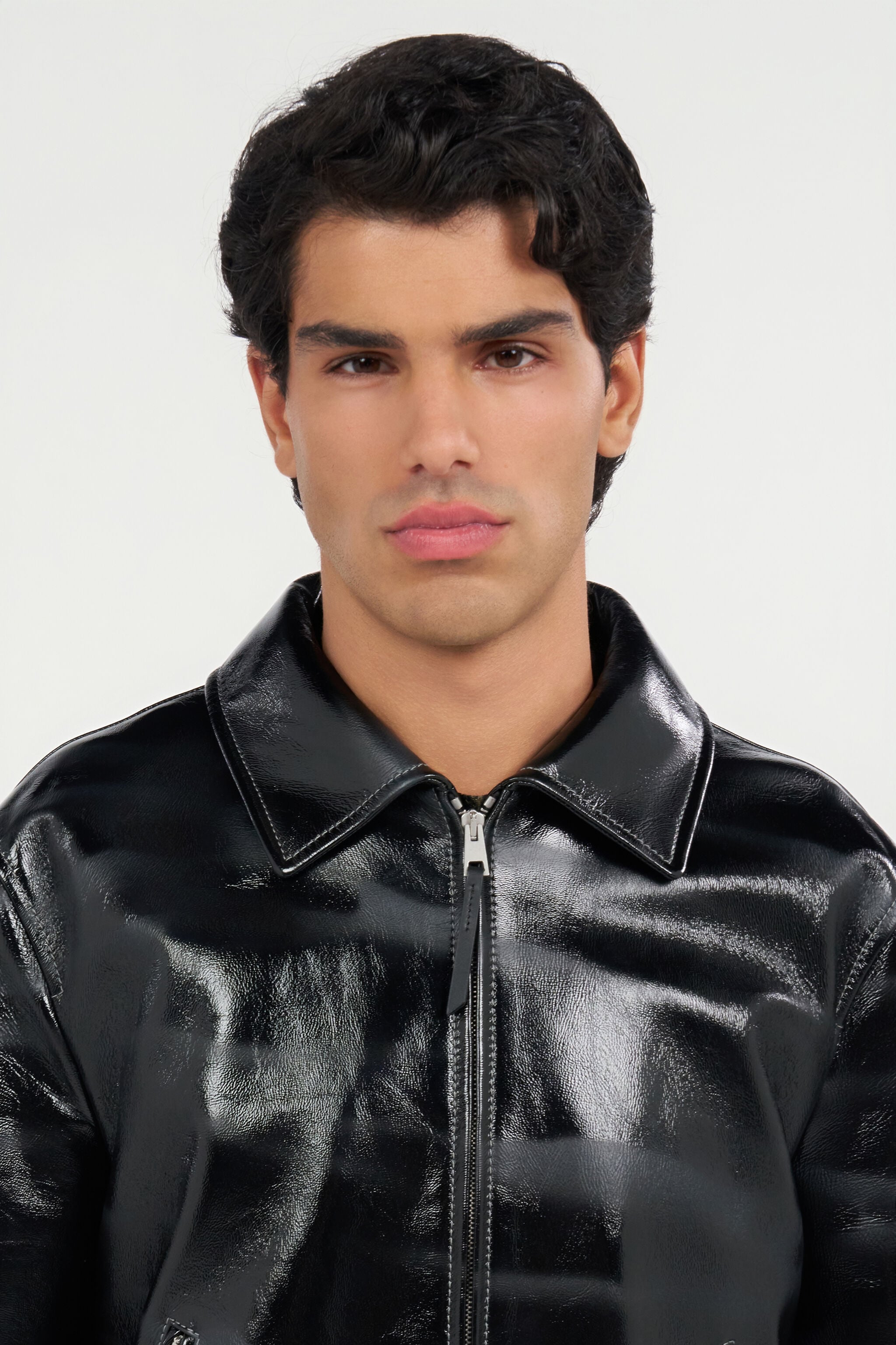 Leather Jacket in BLACK for Men | Roberto Cavalli®