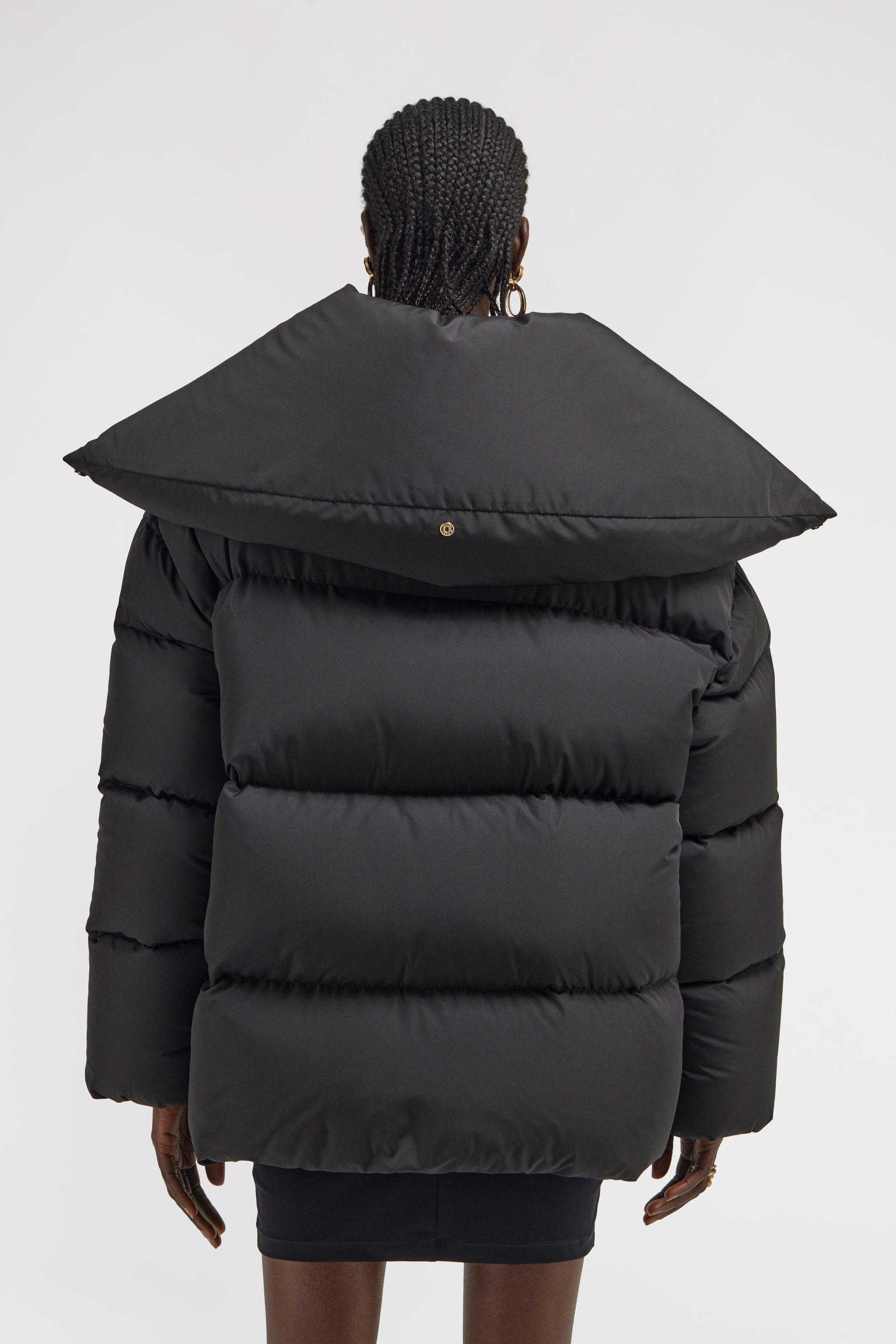 RC Puffer Jacket with High Neck Black TKT800-SB001