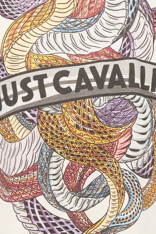 JC T-Shirt Avec Serpents Colorés Ivoire UFT061-UF081