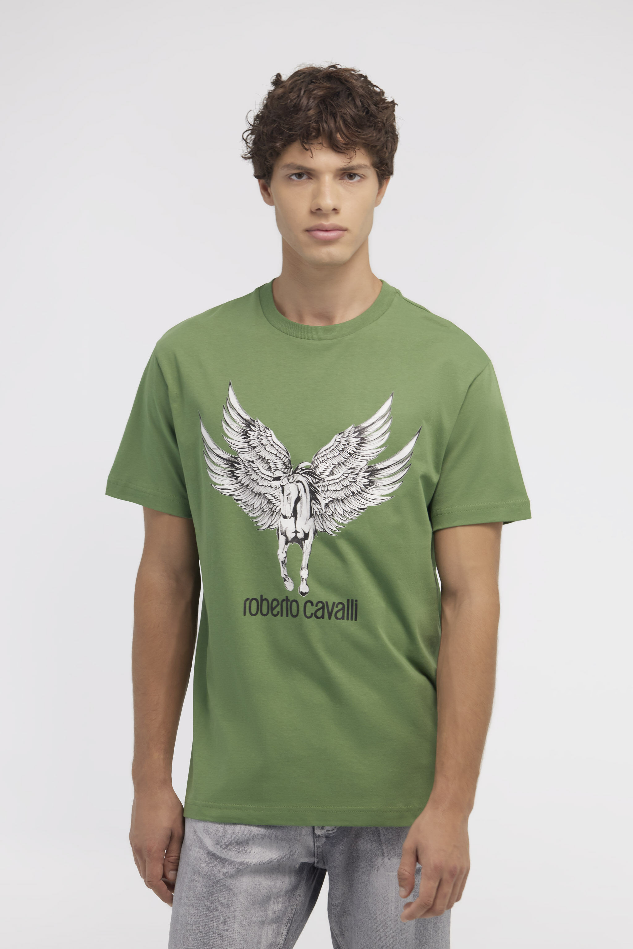 RC T-shirt with Horse logo and print Green NOT60I-JD060