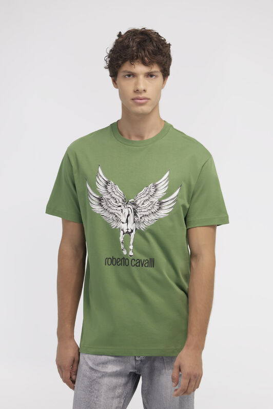 RC T-shirt with Horse logo and print RC T-shirt with Horse logo and print Green NOT60I-JD060