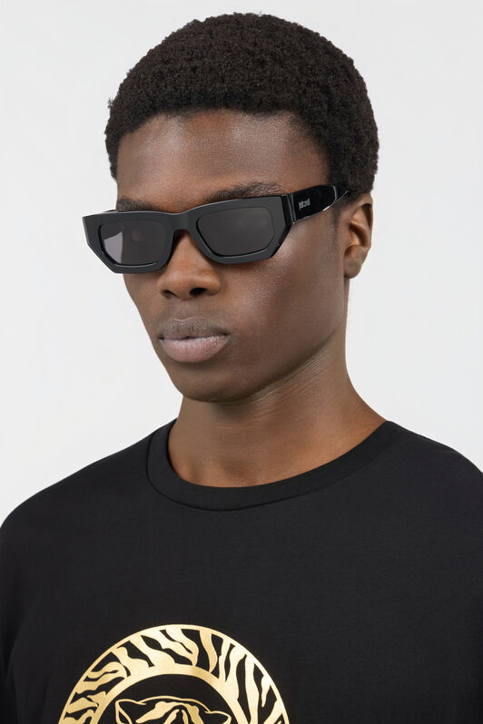 JC Occhiale dal frontale rettangolare JC Occhiale dal frontale rettangolare SHINY BLACK VALD18-ID258