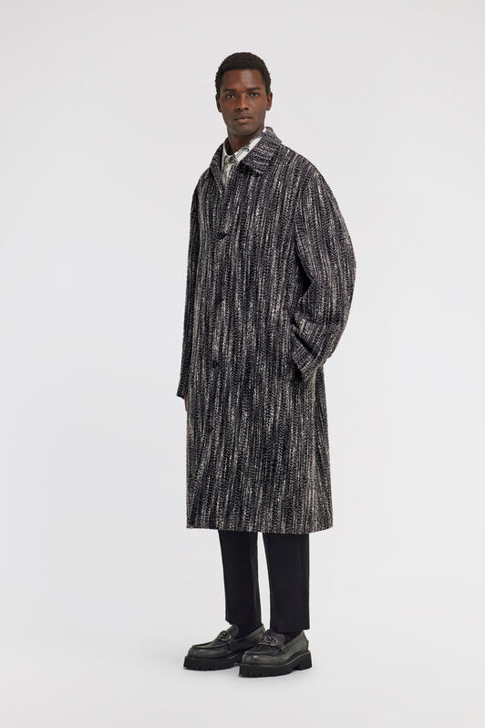RC Wool Blend Overcoat Black TRT520-TD009