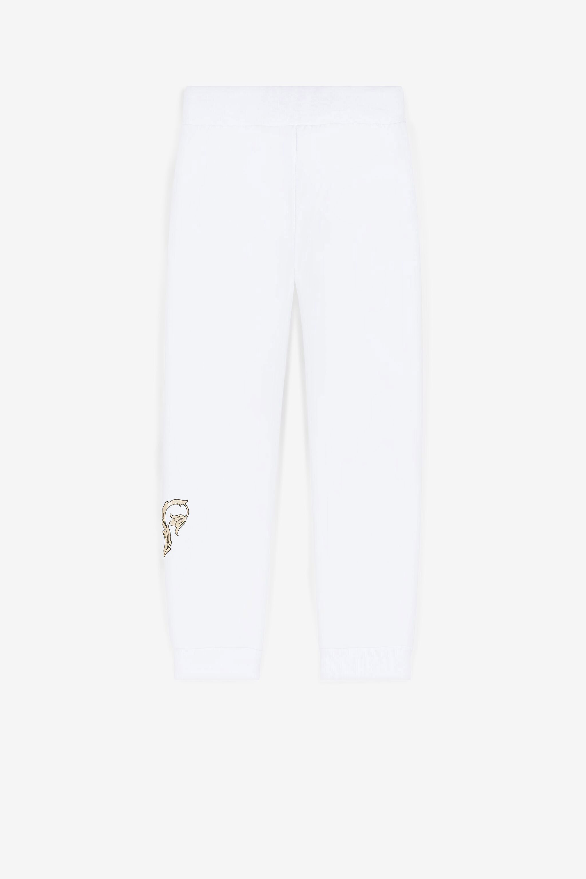 JU Jogginghose mit RC Monogramm-Druck Weiß QJT209-CF050