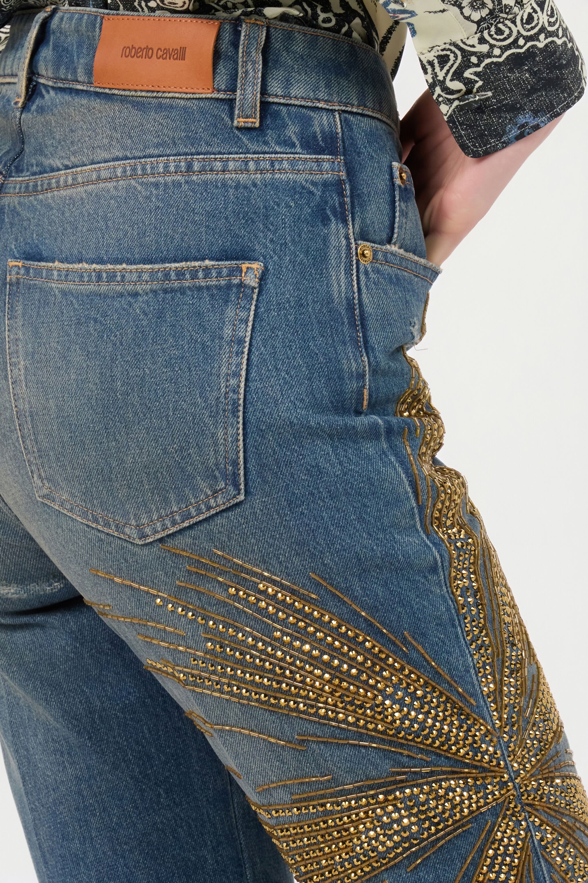 RC Vaqueros Con Strass Azul UKJ242-DS007