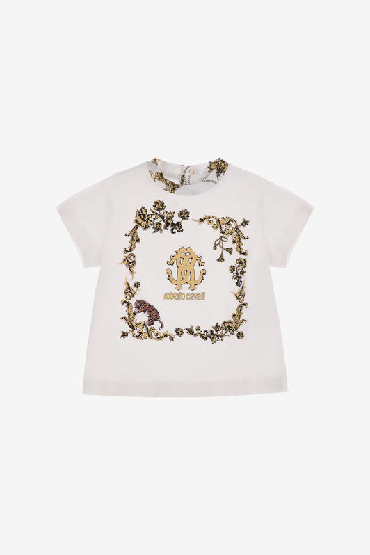 JU Logo T-shirt Weiß SJT602-JD001