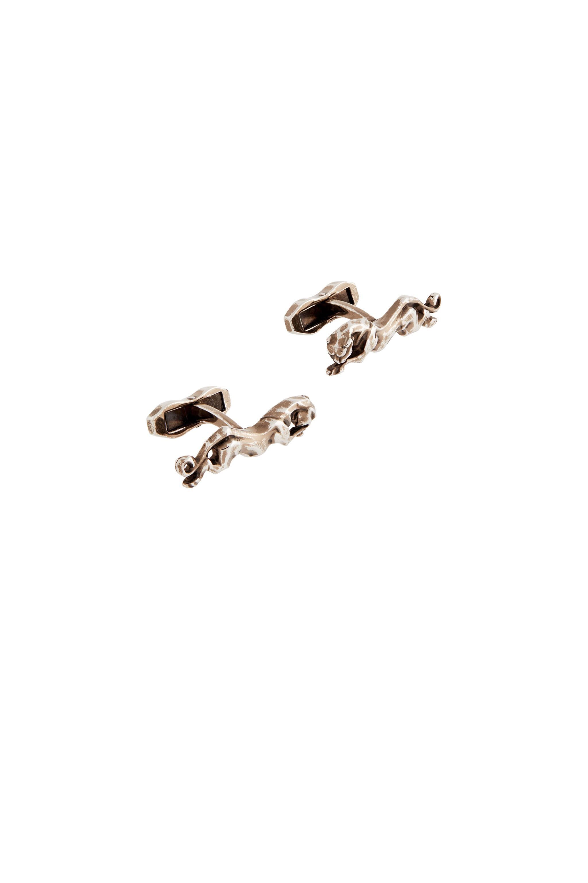 RC Boutons de manchettes panthères Argent LNG618-AM001