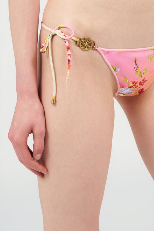 RC Bikini con Stampa Miami Flowers GREEN/FUCHSIA WQW012-HVR39