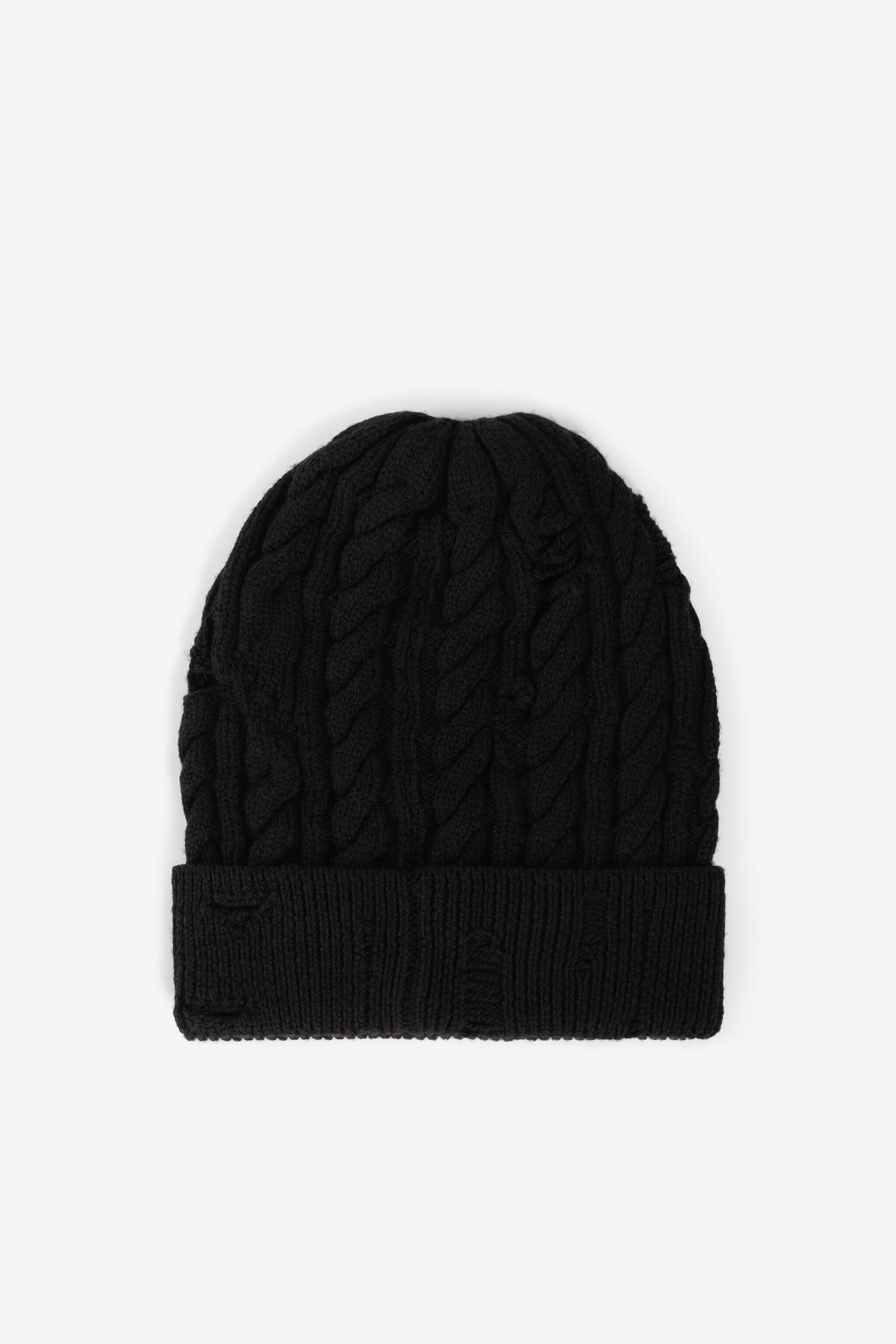 RC Beanie im Distressed-Look Schwarz RRM653-MQ001