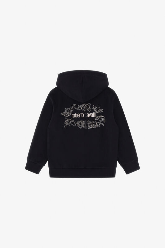 JU Felpa stampata Nero TJT66L-CF050