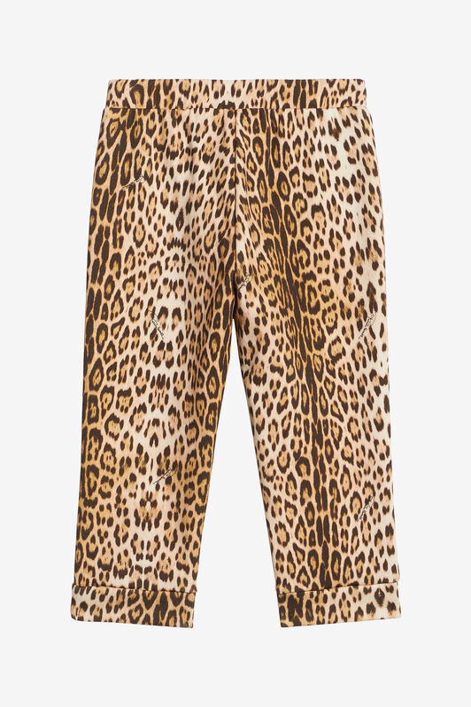 JU Pantalon De Sport À Imprimé Jaguar Skin Marron clair UJT217-5OO52