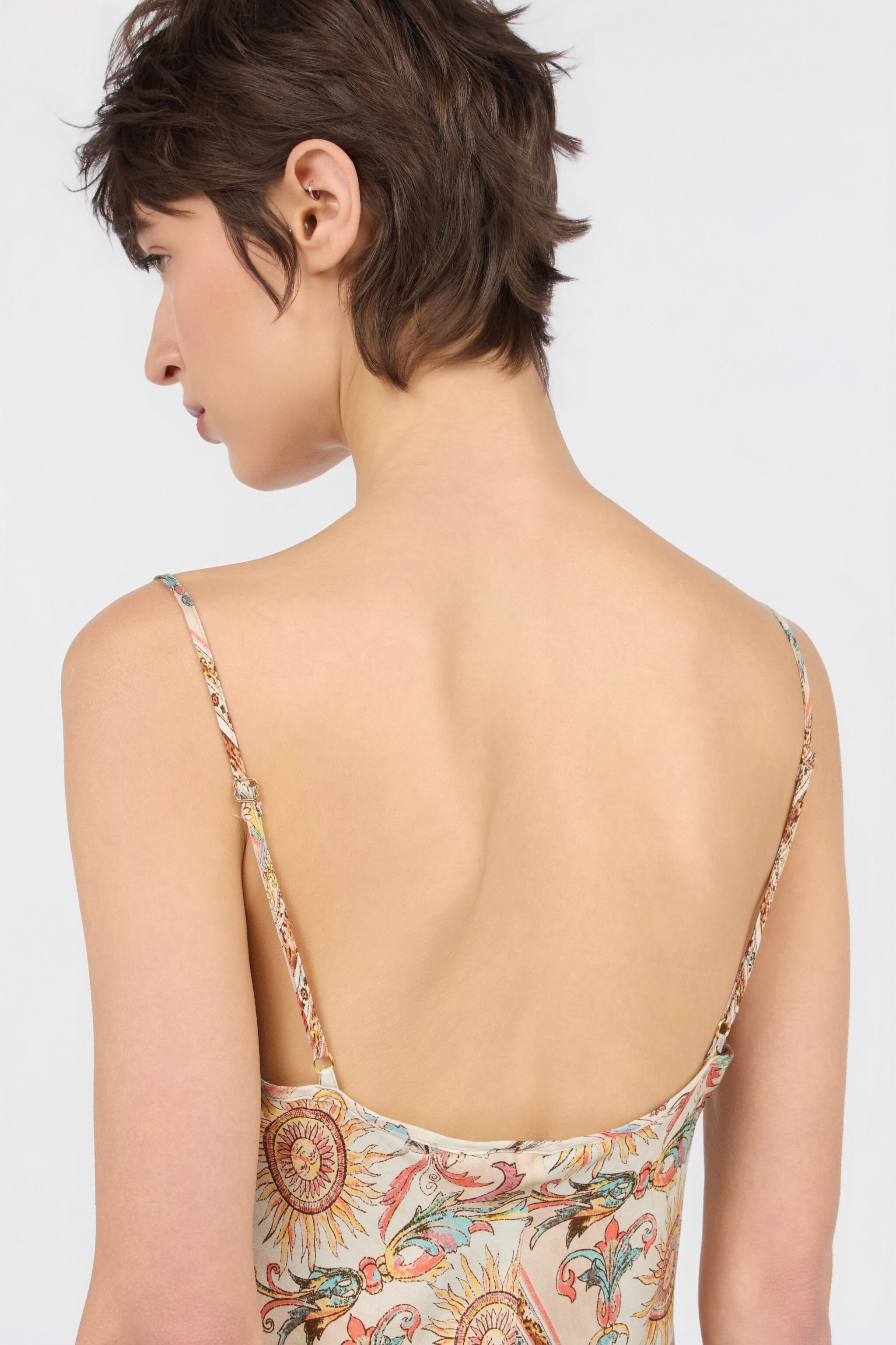 JC Persian Tarot Print Slip Dress SHIFTING SAND WFT310-WF708