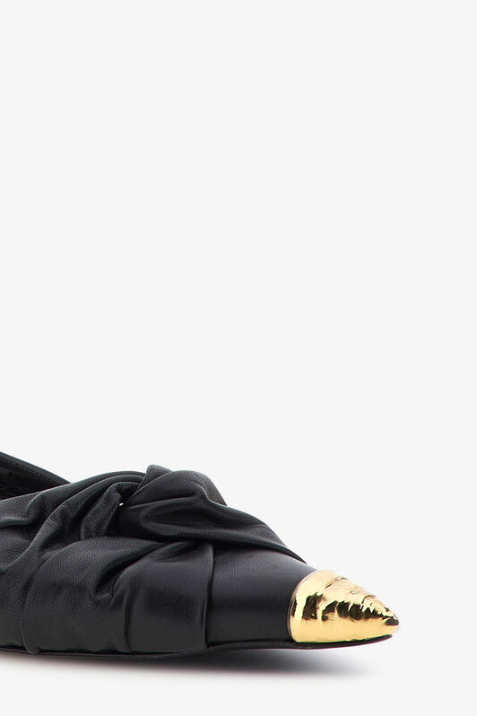 RC Le Pettegole slingback with decoration Black RKS018-PN003