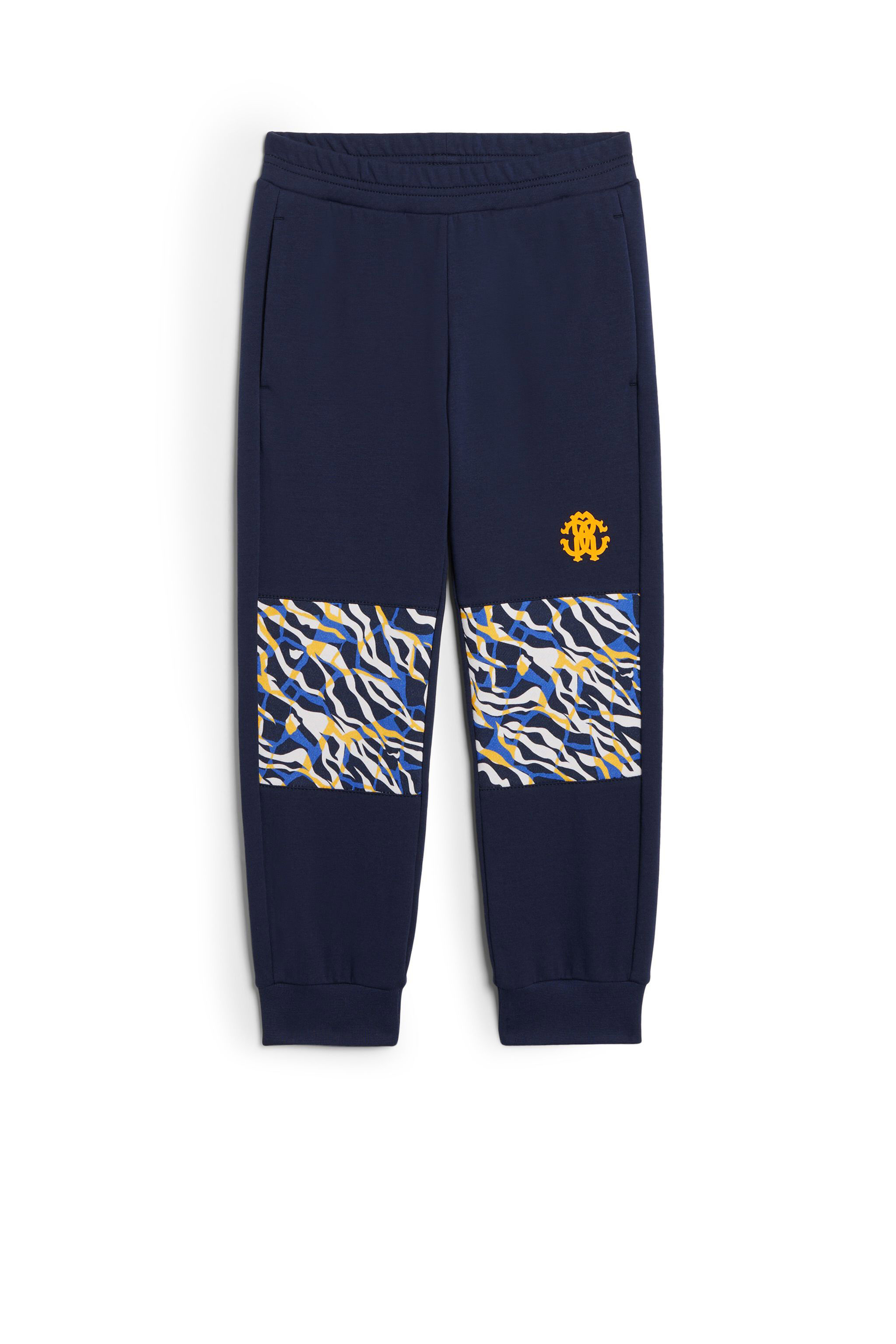 JU Tiger Twiga print track pants INK BLUE JJT267-CF027