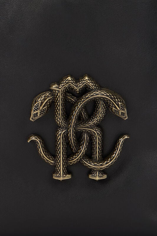 RC Borsa Cross Body Nera con RC Monogram BLACK QOB00C-PZO31